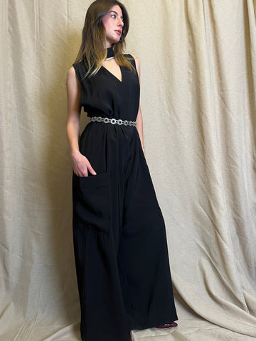 Black Loose Jumpsuit - Mii