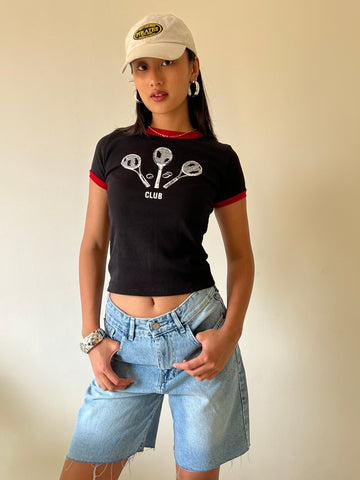 Black Tennis Club Shirt - Mii