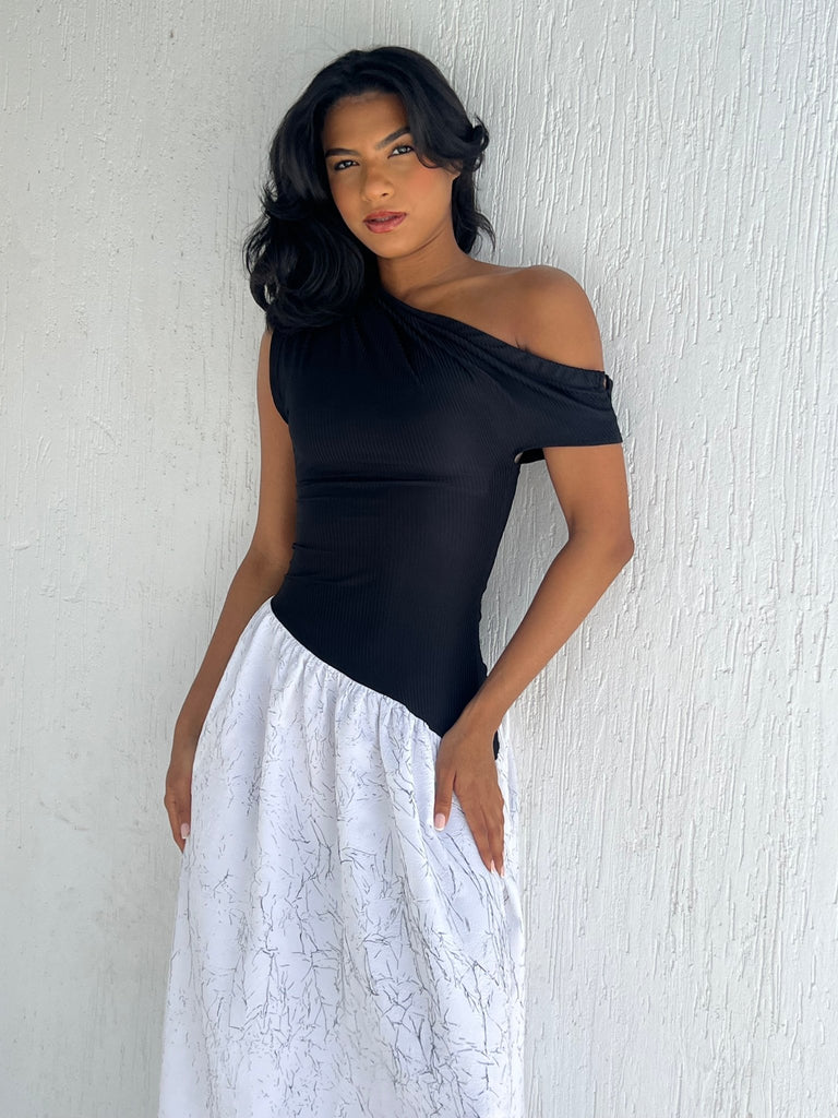 Black Wrap Ballerina Dress - Mii