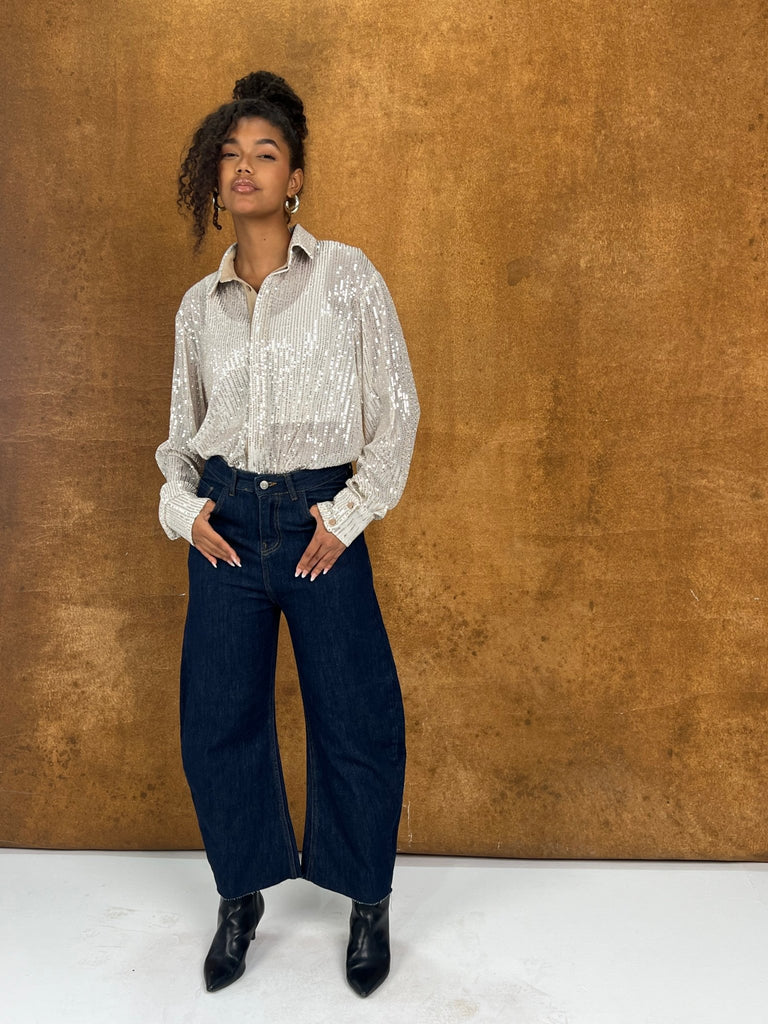 Dark Blue Balloon Denim - Mii