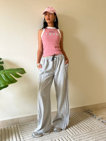 Grey Pleated Sweatpants - Mii