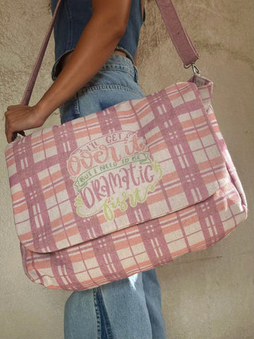 “I Will Get Over it But i Need to be Dramatic First” Pink Weekender - Mii