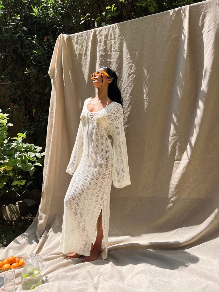 White Beach Long Dress - Mii