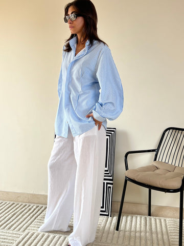 White Linen Pants - Mii