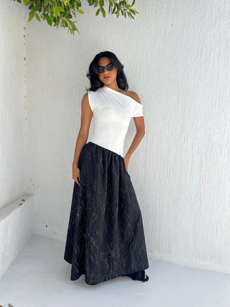 White Wrap Ballerina Dress - Mii