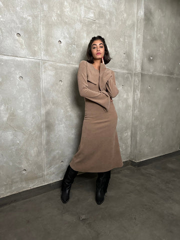 Cafe Wool Bolero & Dress Set - Mii