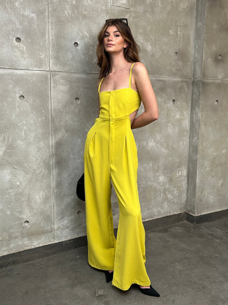 Mustard Day And Night Cut Out Jumpsuit - Mii